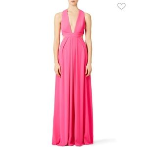 Jill Jill Stuart Pink Crossback Gown