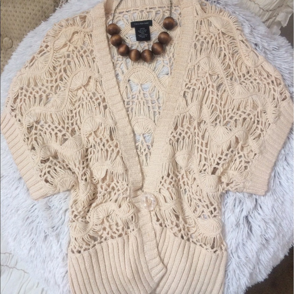 •CALVIN KLEIN• cardigan