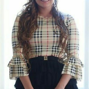 Dainty Jewells plaid top
