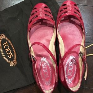 Tod's mary jane flats with dustbag
