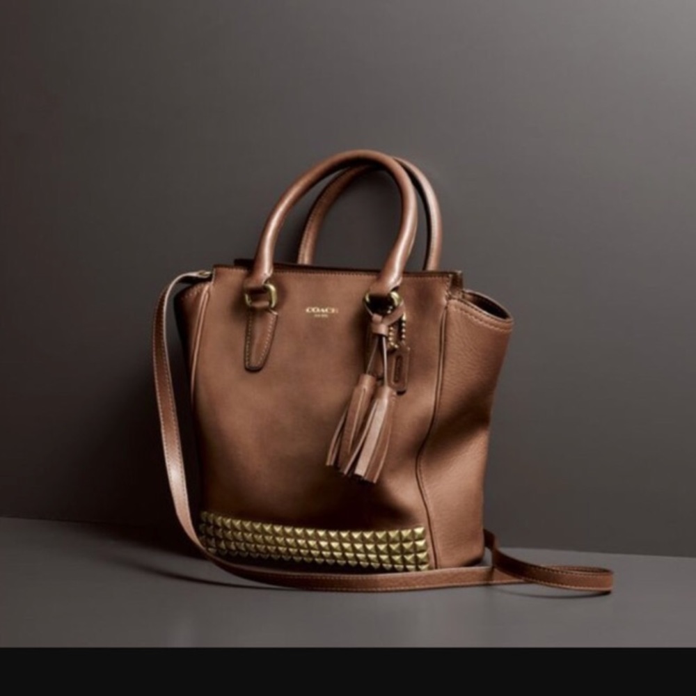 ISO Authentic Coach Legacy Studded Mini Tanner