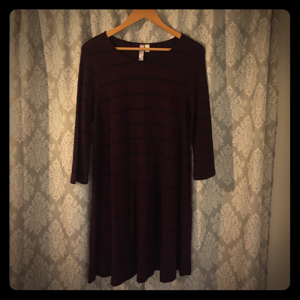 Alya maroon swing dress size L