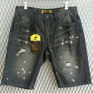 Men's Black Jean Shorts - new with tags!!