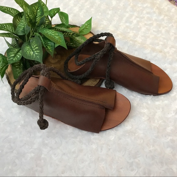 πΈNEW Mahogany Free People Cherry Valley Sandals - Picture 2 of 5