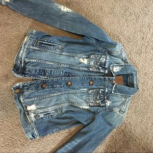 Abercrombie and Fitch Distressed Jean Jacket!