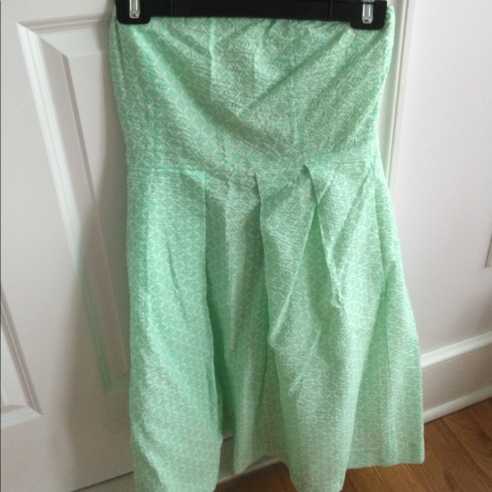 Strapless Jcrew Teal dress