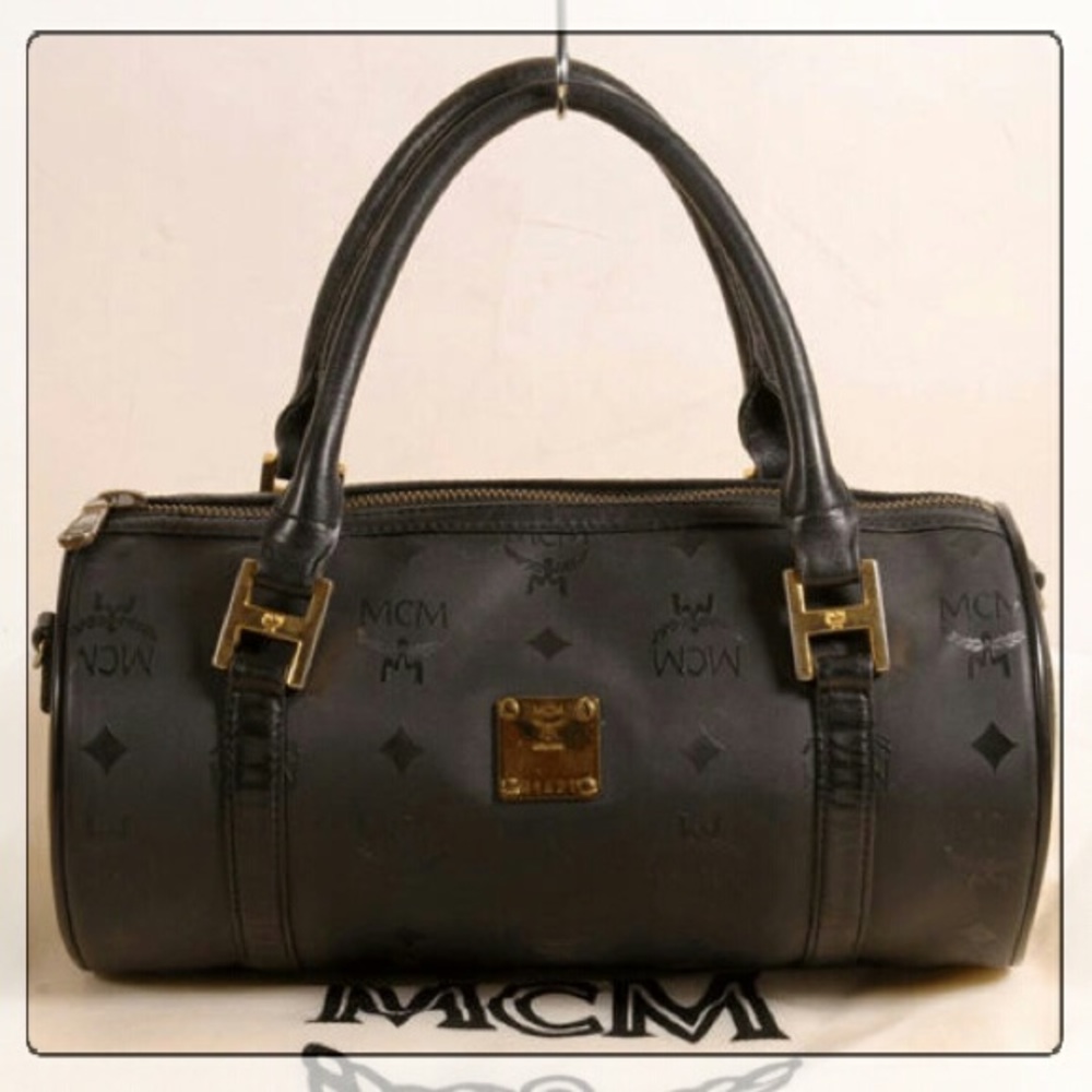 MCM: Black Round Tote Bag w/ Dust Bag. PRICE🏷️DROP