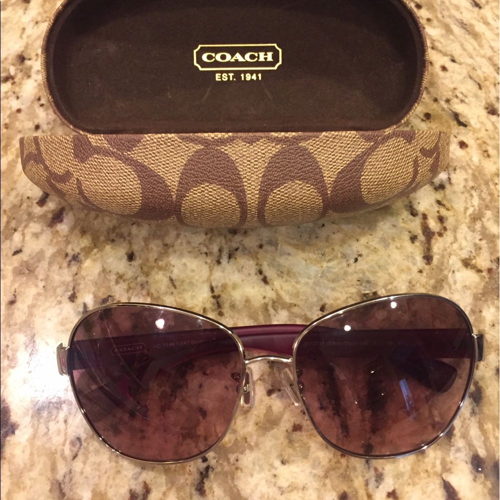 Coach aviator sunglasses