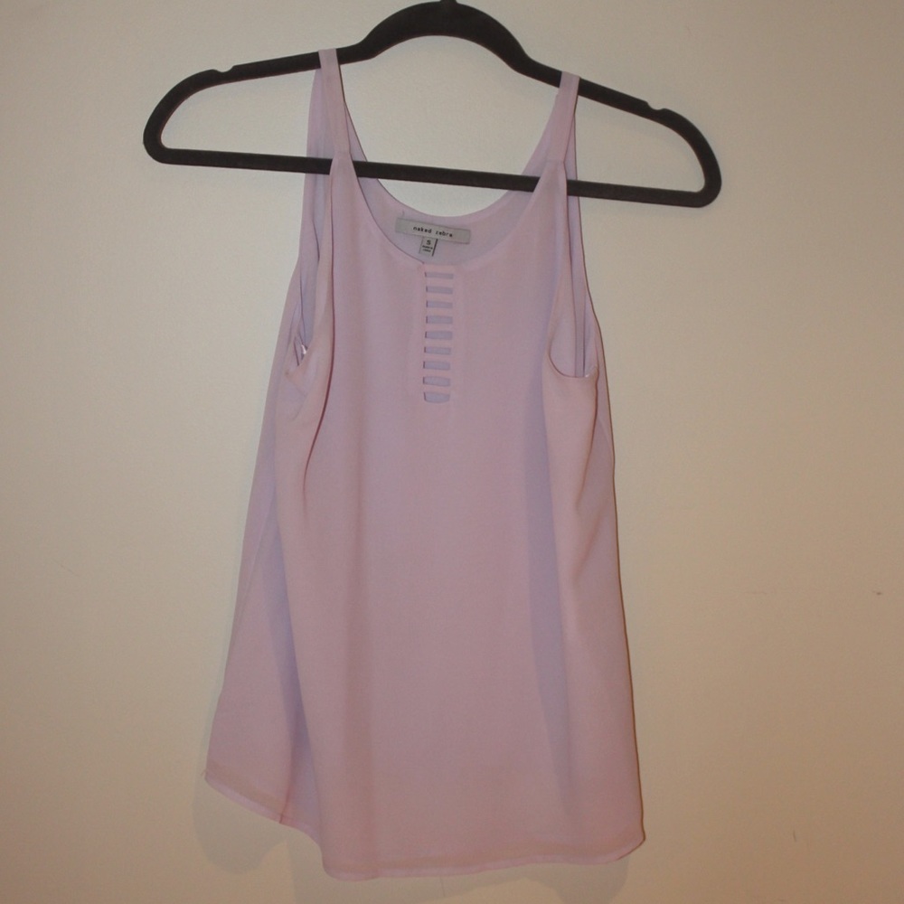 Light purple lavender cutout tank