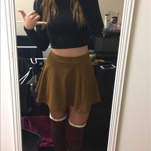 Tan skater skirt