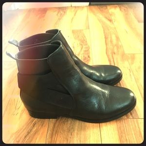 Ralph Lauren black leather boots