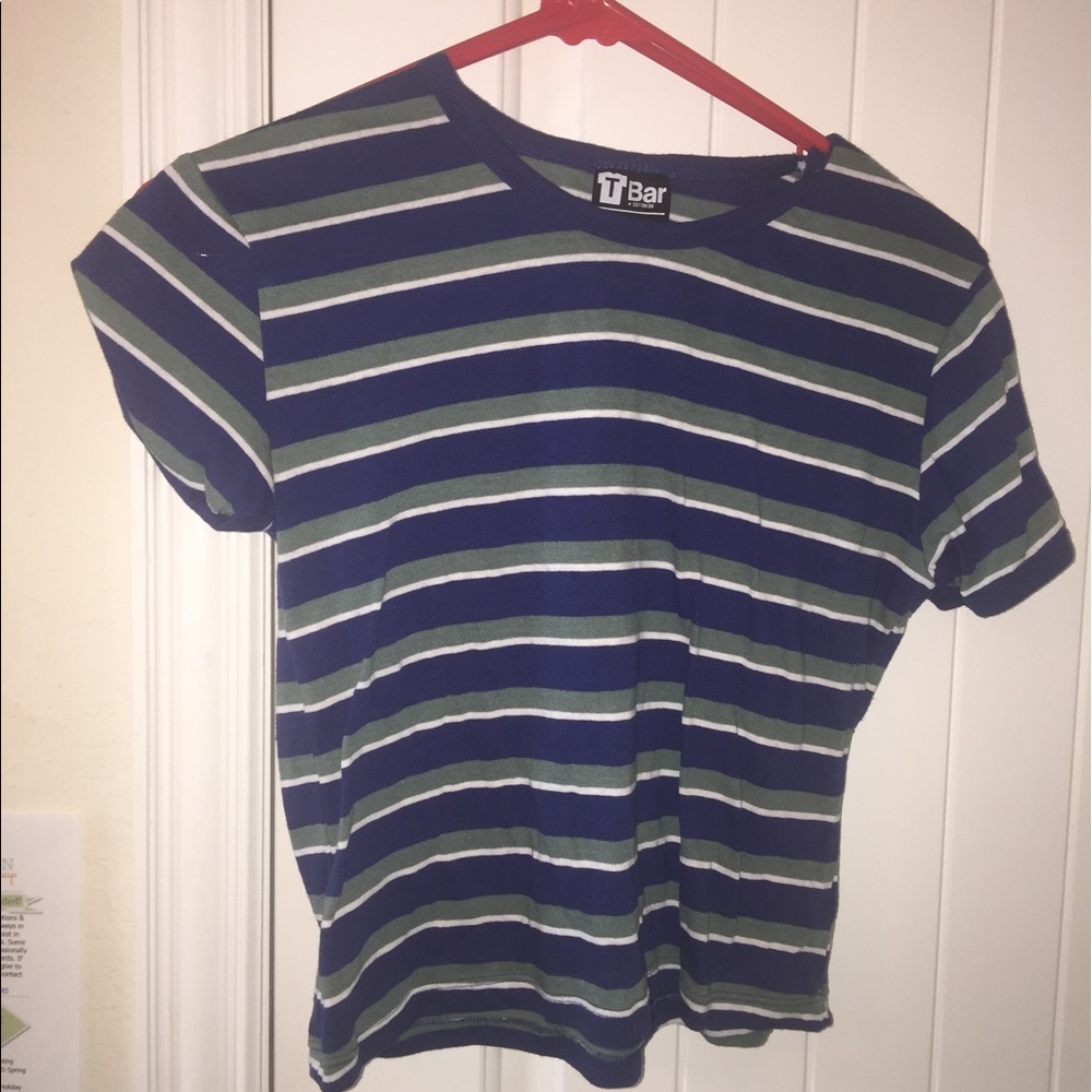 stripped crop top