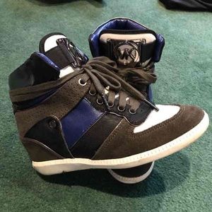 Michael Kors Nikko designer wedge  sneakers