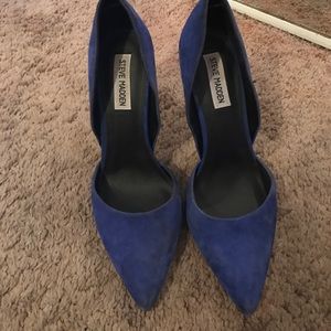 Blue Suede Steve Madden Pump