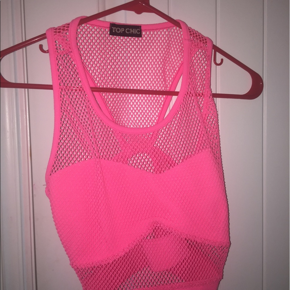 mesh crop top