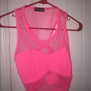 mesh crop top