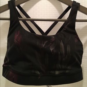 Lululemon floral sports bra