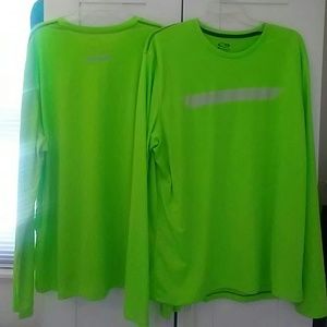 2 DUODRY champion shirts florescent green