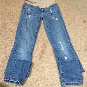 Distressed Maternity Jeans