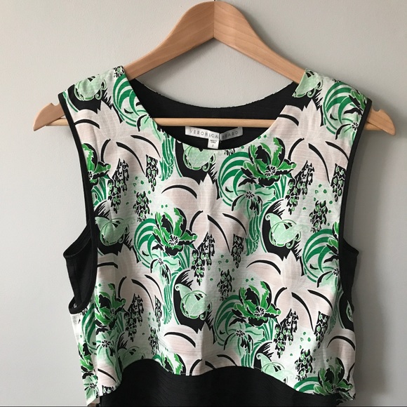 Veronica Beard Green Palm Garden Layered Tank - Picture 5 of 7