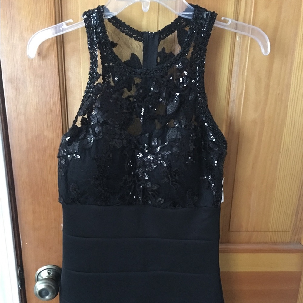 Black cocktail dress