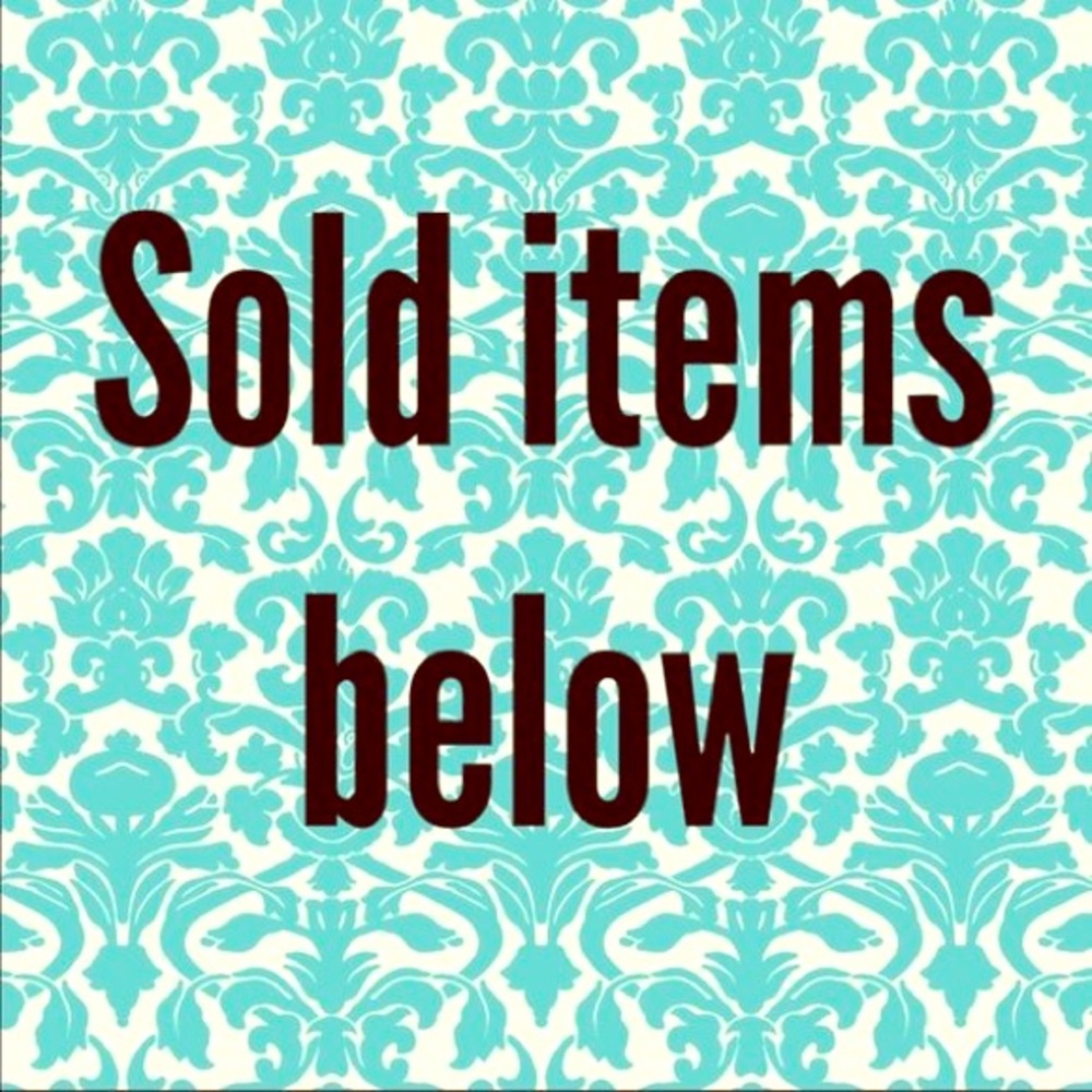 Sold items below this point