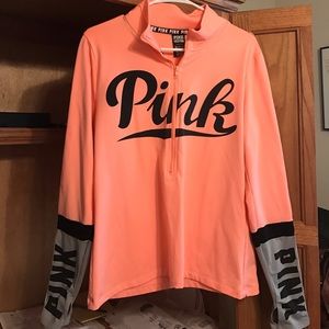 Victoria Secret Ultimate Pink Half Zip