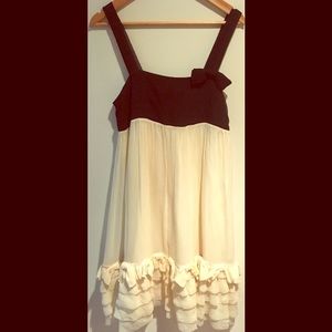 Juicy Couture Black / White Silk Shift Dress (M)