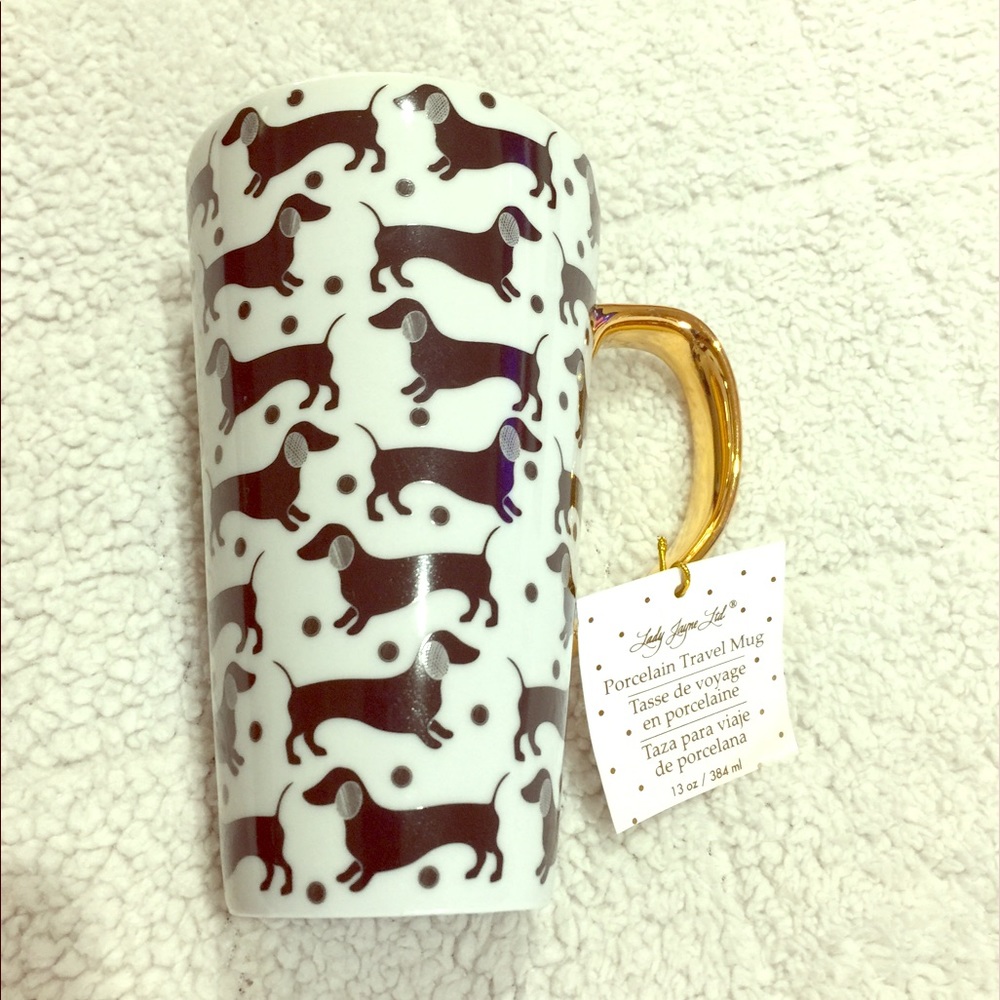 NWT Dachshund Travel Mug