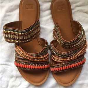 New Anthropologist - Free People beaded sandals 39