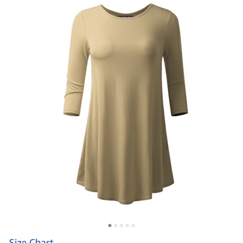 Tan/ cream soft tunic