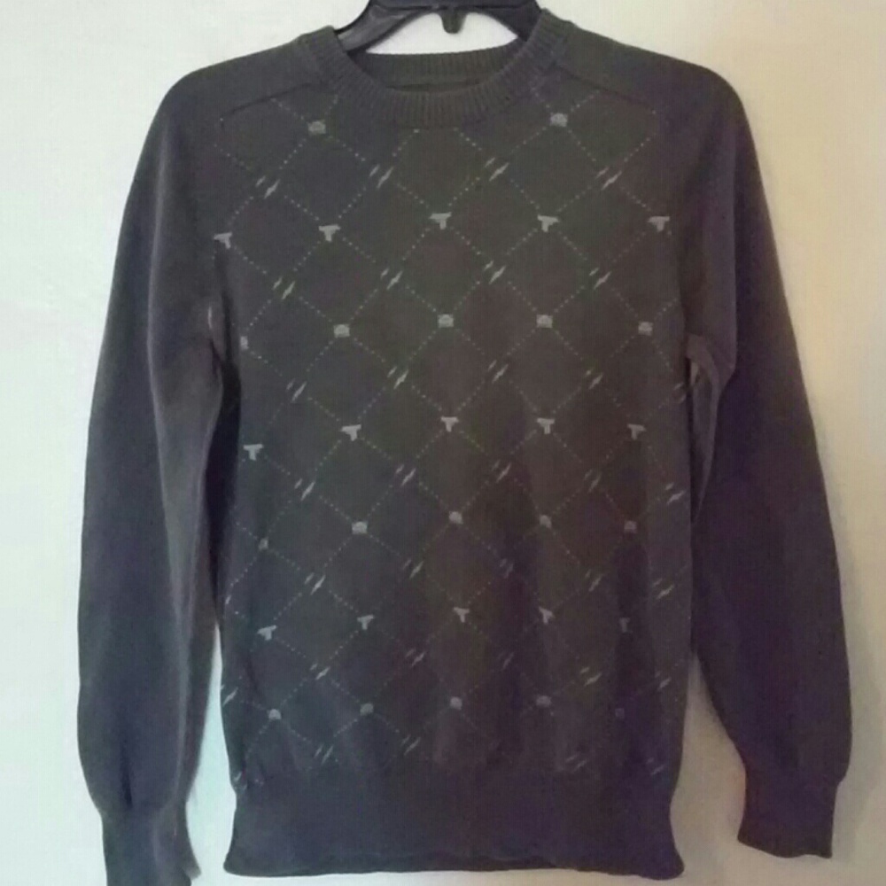 Vurt so small gray pacman design sweater