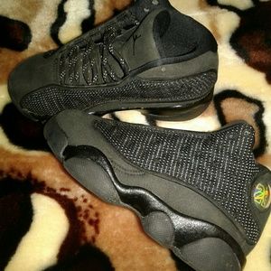 Black cat Jordans