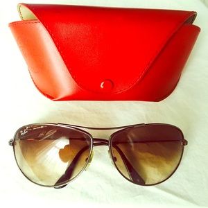 Ray Ban oversized aviator sunglasses