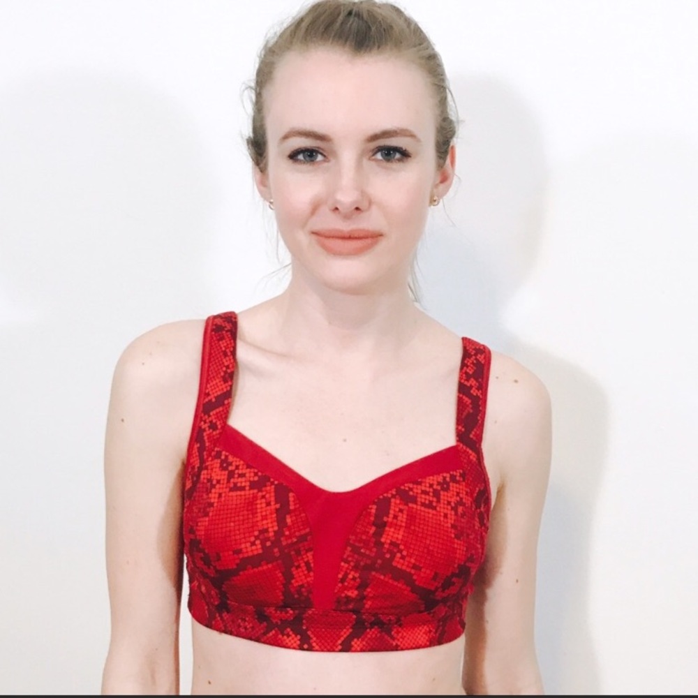Red lululemon bra