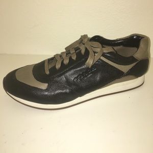 Coach RaeAnn Sneakers Tennis Shoes Black and Tan