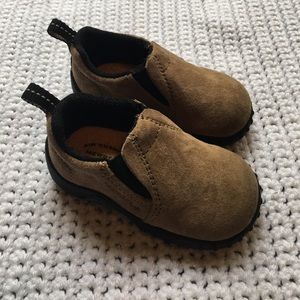 Tan boy shoes