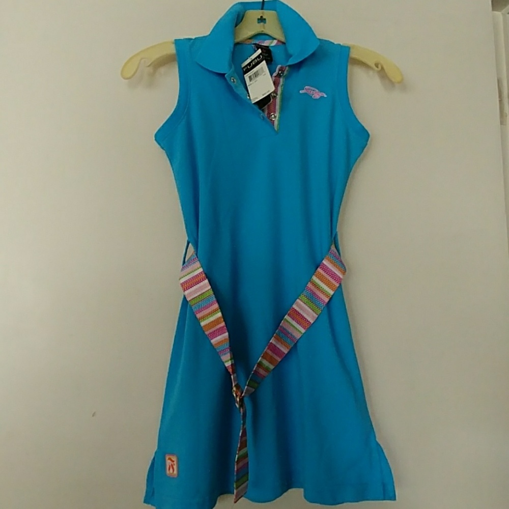 🆕NWT GIRL'S FUBU POLO STYLE DRESS SIZE L/6X🆕