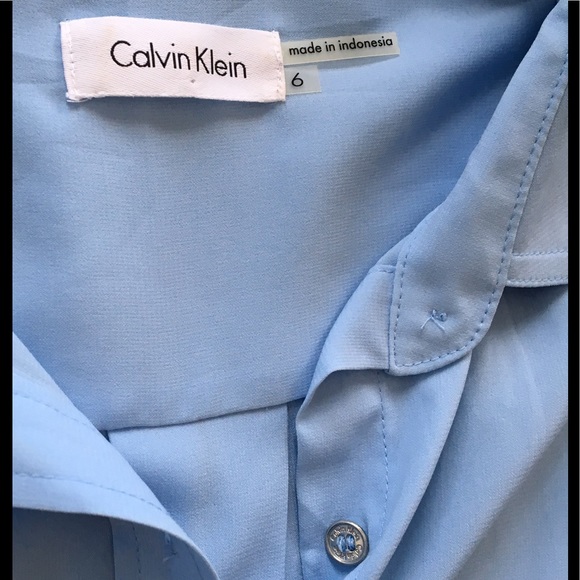 SOLD • Calvin Klein Button Down Shirt Dress - Picture 2 of 3