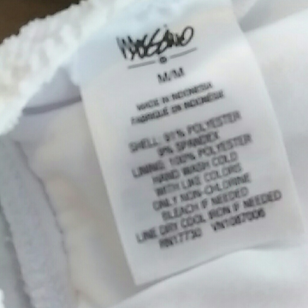 White bathing suit halter top - Picture 4 of 4