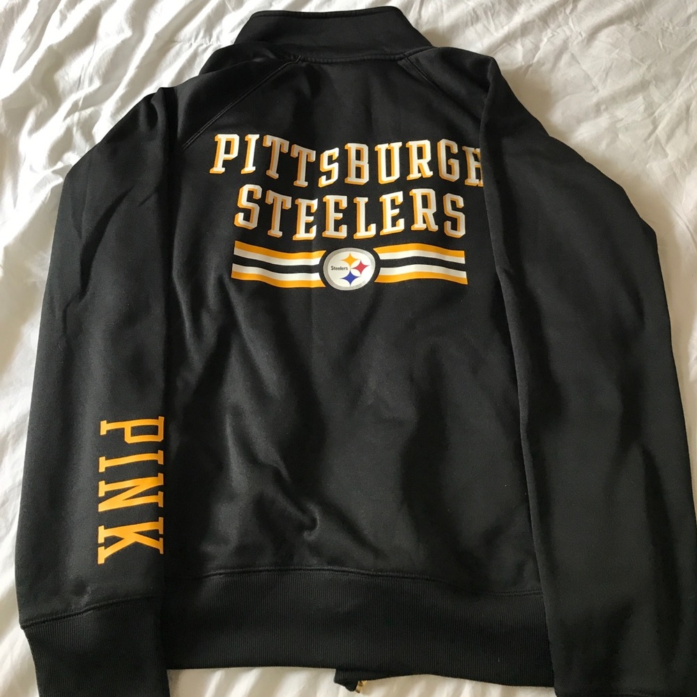 Pink Victoria secret steeler jacket