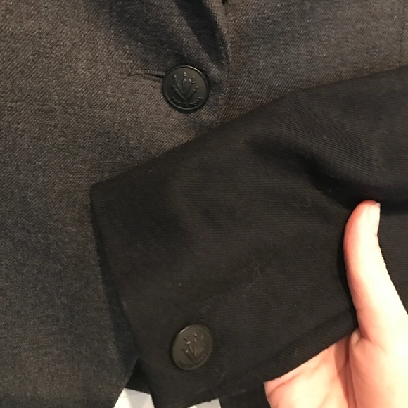 rag and bone grey wool blazer size 2 - Picture 3 of 4