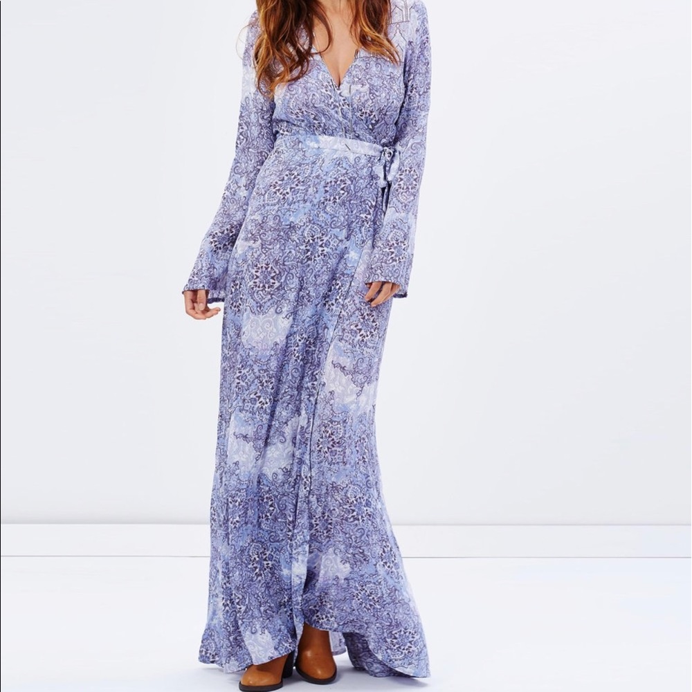 Tigerlily Roza maxi wrap dress sold out BNWT - Picture 4 of 8