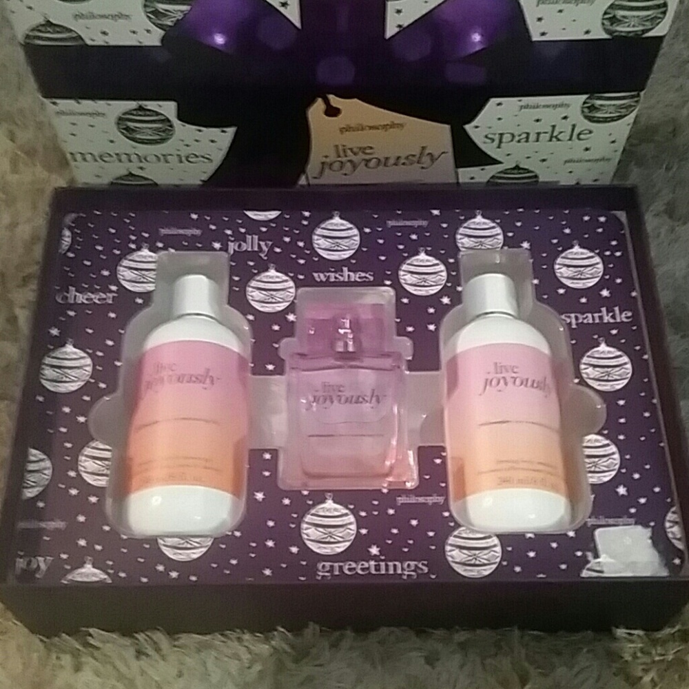 Philosophy live joyously gift set