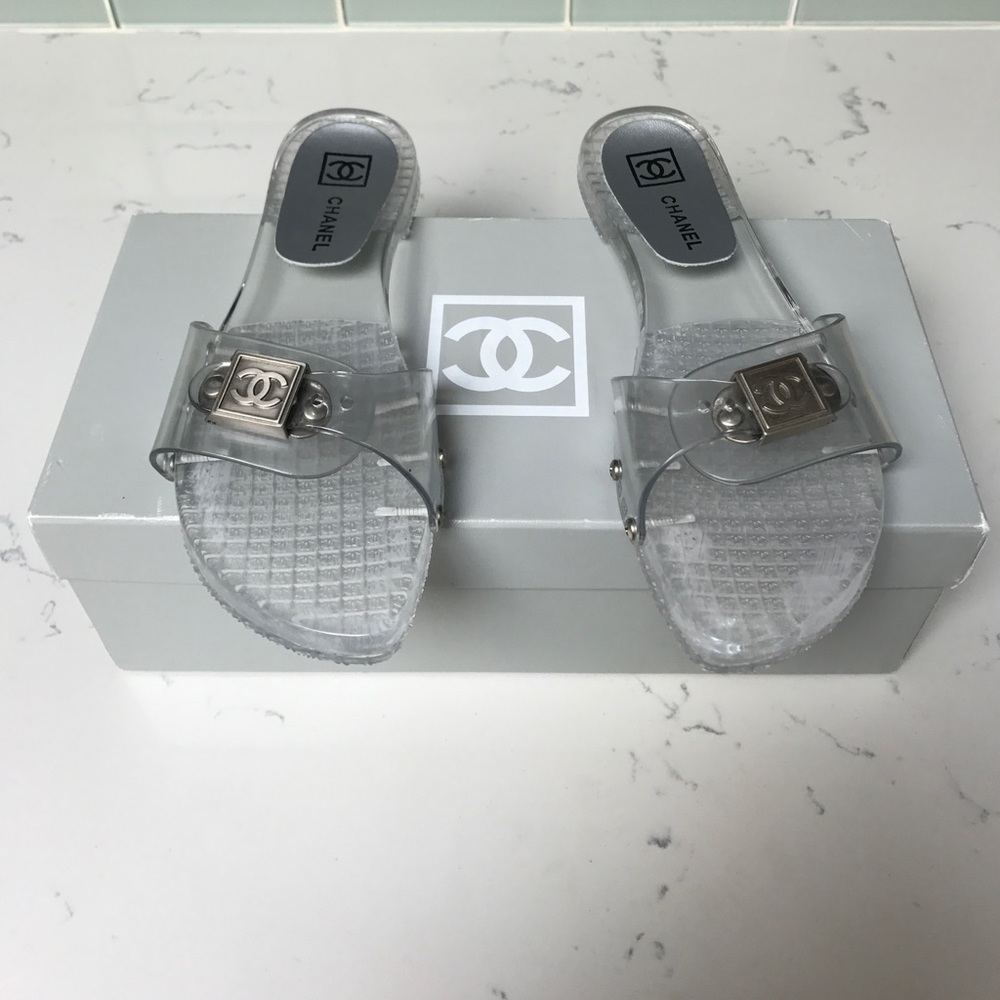 Chanel Clear Mule sandals
