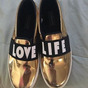 Topshop slide on tennis shoes