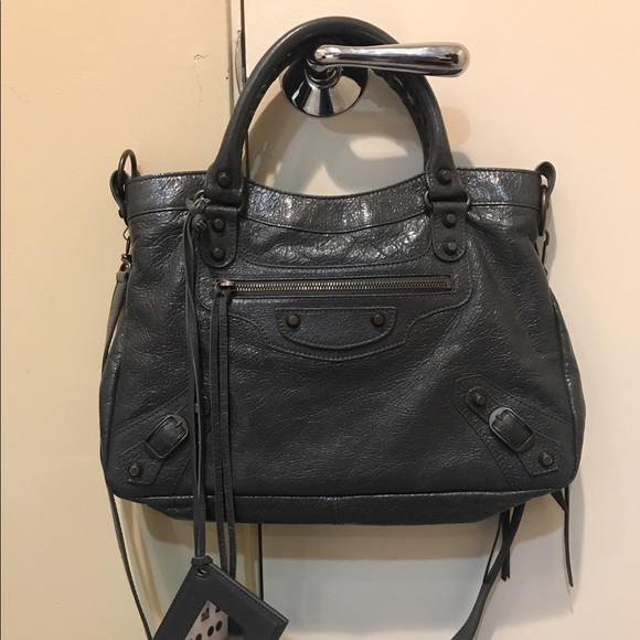 Balenciaga Classic Town Bag in Dark Grey - Picture 3 of 7