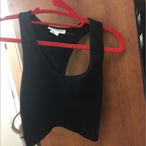 Black crop top