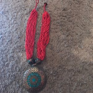 Tribal beaded necklace