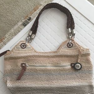 The Sak Indio Crochet Satchel Purse
